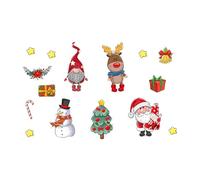 Zambuph Ensemble magnétique de style de vacances, arbres noël, rennes, père noël, ABS, autocollants magnétiques sur le thème, Etc, tapez+3