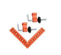 Zambuph Équerres de positionnement faciles à utiliser avec des serre-joints d'angle à 90 degrés, adaptées diverses tâches de menuiserie comme l'ébénisterie. Outil menuisier avec 2 serre-joints.