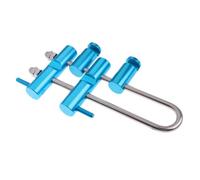Zambuph Escalade Rack Descendeur Alpinisme en Plein Air Spéléologie Dispositif D'assurage en Alliage D'aluminium Randonnée Twist Professionnel, Bleu