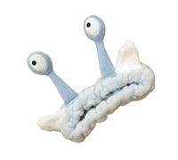 Zambuph Escargot Yeux Oreilles En Peluche Bandeau Adorable Et Pratique Enfants Lavage Visage Bandeau Bande Dessinée Robuste Durable, bleu clair