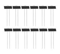 Zambuph Étiquettes de Plantes en métal faciles à écrire, marqueurs de Jardin Pratiques et Pratiques, étiquette Plante Facile à écrire, 12 pièces/Ensemble