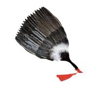 Zambuph Éventail chinois léger et polyvalent Zhuge Liang Kongming, idéal pour les fêtes d'été, les anniversaires et souvenirs élégants (largeur : 23 cm). Éventail ancien chinois pour