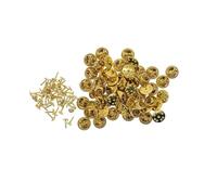 Zambuph Fermoir papillon en laiton, 50 pièces, de broche Durable et fabriqué pour Badges, fermoir papillon, bijoux en cuivre poli