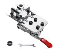 Zambuph Fixation de perçage de charnière polyvalente, trous pour le travail du bois, fixation charnière porte d'armoire en acier inoxydable, Pas trou plomb 2