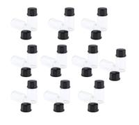 Zambuph Flacons en verre transparent compacts avec fermeture sécurisée. Remèdes maison et essentiels de voyage. Flacons stériles vides et scellés pour