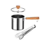 Zambuph Friteuse de cuisine avec poignée confortable pour la cuisson des frites et des tempuras. Cette friteuse avec couvercle et fond antidérapant convient à Pour tous types de sources chaleur.