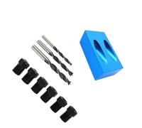 Zambuph Gagnez du temps et des efforts avec des accessoires de perceuse de trous inclinés faciles à installer Outil travail du bois Outils menuiserie, ensemble 14 pièces