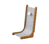 Zambuph Griffoir Durable pour Chat, Tapis de Couchage Confortable, idéal pour Faire Ses Griffes, résistant à l'usure des Meubles, Accessoire pour Animaux, Gris, 30 x 33 x 60 cm