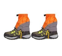 Zambuph Guêtres de Neige Anti-saleté 20D Enduit de Silicone Plaid Anti-Rayures Conception Bande élastique Chaussures Confortables Housse, Orange