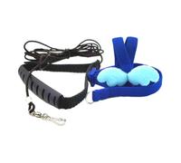 Zambuph Harnais et Laisse réglables pour Oiseaux, Profitez de promenades sûres et Amusantes avec Perroquet de Compagnie, Harnais et Laisse pour Oiseaux Mignons, Bleu foncé