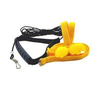 Zambuph Harnais et Laisse réglables pour Oiseaux, Profitez de promenades sûres et Amusantes avec Perroquet de Compagnie, Harnais et Laisse pour Oiseaux Mignons, Jaune