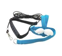 Zambuph Harnais et Laisse réglables pour Oiseaux, Profitez de promenades sûres et Amusantes avec Perroquet de Compagnie, Harnais et Laisse pour Oiseaux Mignons, Bleu Brumeux