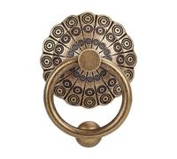 Zambuph Heurtoir de porte d'entrée décoratif et élégant, poignée de porte en métal, facile à installer, style antique, pour une touche charme dans vos espaces extérieurs. Poignée