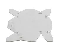 Zambuph Jauge d'affûtage universelle de précision pour forets. Jauge d'affûtage en acier inoxydable. Robuste, pratique et précise. Lecture claire. métrique universelle de précision pour forets.