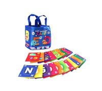 Zambuph Jeu de Cartes Souples lavables pour Les Tout-Petits et Les Petits garçons. Léger et Portable, il Permet d'apprendre Partout. Expérience ludique et captivante. Cartes Flash Souples avec Sac de