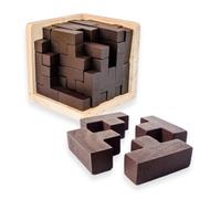 Zambuph Jeu de Cerveau en Bois Vacances Anniversaire Blocs de Construction Jouet Maison Jouets garçons Filles préscolaire pépinière Fournitures éducatives, Type 1