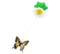 Zambuph Jouet Automatique pour Chat : expérience Interactive Amusante pour Les Chats, favorise Les Liens par Le Jeu avec Un Papillon Rotatif électrique. Jouet Automatique interactif pour Chat.