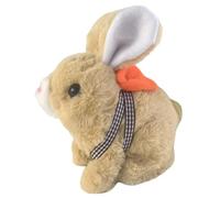 Zambuph Jouet de Lapin électrique en Peluche, sautant et rebondissant comme Un Vrai, Plusieurs Options de Couleurs pour accompagner Le Jeu des Enfants, Jouet pour Animaux Compagnie, tapez+4