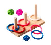 Zambuph Jouet en Bois Durable pour Perroquet, encourageant Les Bonnes habitudes par Le Jeu et apportant de la pour Joie au Quotidien des propriétaires d'oiseaux. Jouet éducatif et interactif pour