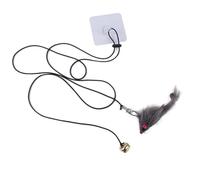 Zambuph Jouet Suspendu pour Animaux de Compagnie en métal ABS coloré Mignon Remplacement réglable sans poinçon interactif Relaxant Petit Animal Jouet, Type 2