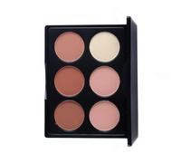 Zambuph Kit de du visage à porter facilement pour les débutants, fournitures de fête sécurité, Palette crème brosse gratuite longue durée