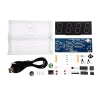 Zambuph Kit d'horloge numérique de haute précision, pratique d'expérimentation de bricolage, horloge numérique colorée, Kit électronique soudage, électronique bricolage, Coloré