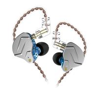 Zambuph KZ ZSN Pro Écouteurs filaires 3,5 mm avec Microphone Écouteurs de Jeu Technologie Hybride Portable Casque Mains Libres à Long Cordon, Bleu Régulier