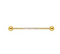 Zambuph La présentation de | présente de longues boucles d'oreilles d'haltères industrielles uniques pour les bijoux de barre de créateurs de tendances