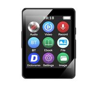 Zambuph Lecteur MP3 HiFi Plein écran pour écran Facile HiFi MP4 avec Bluetooth pour Une Vitesse Lecteur de Musique Portable Noir, avec 32G