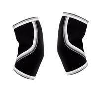 Zambuph Lot de 2 coudières en néoprène 5 mm pour haltérophilie, Basketball et Autres activités physiques (Taille XL), Noir, M.