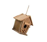 Zambuph Maison à oiseaux suspendue d'extérieur, tissée à la main et Durable, pour les amoureux du jardin et de la Nature, Ventilation et confort, maison pour colibris , En bois , 20x14.5x21cm