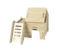 Zambuph Maison pour gerbilles, cabane en Bois, Structure Unique favorisant des activités de Jeu saines et des espaces de Repos sécurisés pour Petits, Modèle A