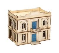 Zambuph Maquette en Bois à Construire soi-même : Puzzle, Maquette, Diorama, scène Miniature, expositions et Jeux. Modèle 3D en Bois à réaliser soi-même pour décorer Une Maison de poupée, 2 étages