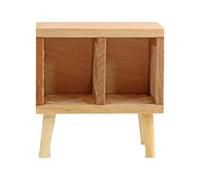 Zambuph Meuble de Chevet en Bois pour Chambre de poupée, Armoire Miniature 112, Meuble Rangement, Table Nuit, Garde-Robe Artisanale.