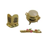 Zambuph Mini Figurine décorative de l'Arche d'Alliance, fabriquée avec des matériaux de qualité. À Exposer sur des étagères Bureaux, pour Toute Personne intéressée par Les Objets bibliques.