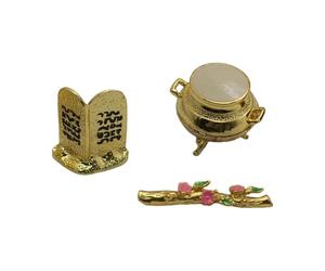 Zambuph Mini Figurine décorative de l'Arche d'Alliance, fabriquée avec des matériaux de qualité. À Exposer sur des étagères Bureaux, pour Toute Personne intéressée par Les Objets bibliques.