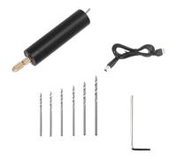 Zambuph Mini perceuse électrique portative légère et facile à transporter pour un travail de précision, petite perceuse électrique en alliage d'aluminium, Pour Micro, noir