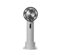 Zambuph Mini ventilateur de refroidissement été personnel réglable Portable extérieur poche glace compresse en plastique personnalisé cou refroidisseur, Gris argent
