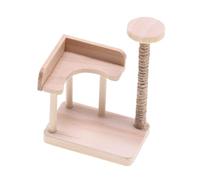 Zambuph Modèle Miniature réaliste à l'échelle 1/12 d'un Poteau à Grimper pour Chat, idéal pour Les Amoureux des Chats et Les collectionneurs de Maisons de poupées. Durable. Étagères, perchoirs et