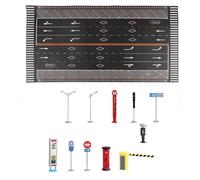 Zambuph Modèle réduit de Voiture Miniature moulée sous Pression pour Garage, échelle 1:64, Style A, idéal pour Les Grands parkings, Noir, StyleB