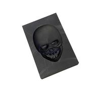 Zambuph Moule de fabrication de bijoux en forme tête mort, pour la et le moulage lingots graphite 3D