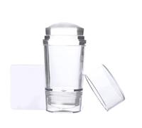 Zambuph Nail Stamper Silicone Double Tête Portable DIY Ongles Estampage Joint Entonnoir Rond Pochoir Impression Beauté Accessoires