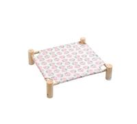 Zambuph Notre hamac en Tissu pour Animaux de Compagnie Offre Une respirabilité pour Un Sommeil Parfait Hamac Durable pour Chat et Chien en Bois pour Chat, pêche au Miel, trompette53*48 * 13