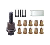 Zambuph Outil à riveter manuel haute performance, mini-outil de rivetage portatif avec écrous en alliage résistant à l'usure inclus, kit adaptateur électrique pour outil riveter