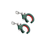Zambuph Outils de Filetage de Fil câble, réglables, faciles à Robustes, Rouleaux Chemin câbles, Outils Guidage Fil, Gain Temps, d'effort, Filetage en Acier Inoxydable et Nylon, Vert, 6.5 cm