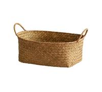 Zambuph Panier de rangement tissé en jonc de mer - Ajout élégant à la cuisine à la salle manger Design élégant Panier fruits mélangé, M