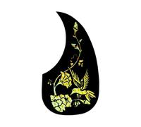 Zambuph Paquet de 10 accessoires d'instruments autocollants couverture anti-rayures anti-poussière accessoires de bricolage résistance à l'usure fournitures guitare, Hummer noir/or