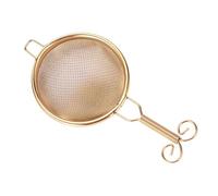 Zambuph Passoire à thé raffinée à double couche, Pour maille fine en cuivre, infuseur en laiton fait main, pour des moments de thé savoureux au bureau. Filtre laiton fait, Style C