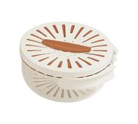 Zambuph Passoire de cuisine pour fraises et Pour raisins : égouttage facile pour un lavage et un rangement pratiques. Passoire pour laver les fruits et légumes, Brun, 15.5 x 8.3 cm