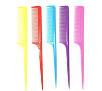 Zambuph Peigne à cheveux Salon Brush Styling avec longue poignée Coupe précise Dent circulaire Résistant à l'usure Pics cheveux Besoins de modélisation, Couleur mélangée, 1 PCS